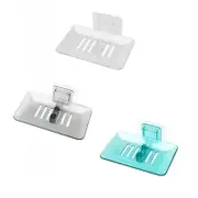 Bathroom Waterfall Tray Holder Soaps Plate Suction Case Containers Dish Storage
