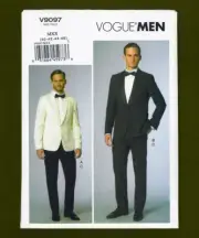 Men's Tuxedo Suit Jacket & Pants Sewing Pattern (Sizes 40-46) Vogue 9097
