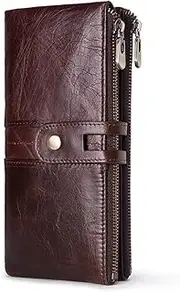 Credit Card Holder Shield | Slim Wallet for Men and Women with RFID Protection Anti-Clone | Card and Wallet Clip with Coin Purse,Brown