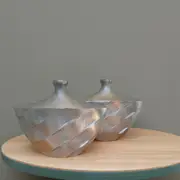 Silvershade Facet Vase