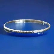 Erick's Sterling Silver Engraved Bangle Bracelet Taxco.925