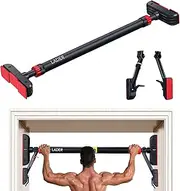 LADER Pull Up Bar for Doorway, Strong Strength Training Pull-Up Bars with No Screw, Chin Up Bar with Suppprt Frame,Level Mete, Max Load Bearing 1100LBS
