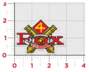 MARINE CORPS FOX BATTERY 14TH REGIMENT EMBROIDERED HOOK & LOOP PATCH