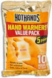 HOTHANDS Hand Warmers Pair Value Pack Air Activated Warmers 5 count