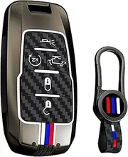 ontto luminous car key fob cover fit for Dodge RAM 1500 2500 TRX 4500 5500 2019-2022 for Chrysler for Jeep Grand Cherokee key holder Metal Smart Shell case keyring keychain auto styling Accessories