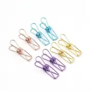 10X Spring Paperclips Metal Wire Hollow Out Clips 55mm Mini Binder Paper Clip