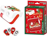 Christmas Projection Flashlight | Festive Slide Projector Light with Various Patterns | Funny Night Light, Creative Learning & Education Toys for Boys, Girls, Home, Kids Aged 3+ Yongbao