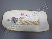 Frontgate Christmas Holiday Santa Bag Gift Present Boys NAME TAG Small HAMMOND