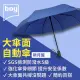 【boy】抗UV三折防風防潑水自動開收傘(新月藍 德國boy傘 防風 防潑水 自動傘)