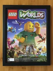 LEGO Worlds Framed Print Ad/Poster Official PS4 Xbox One Nintendo Switch Art