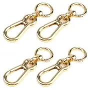 Pastlla 4pcs Swivel Snap Hook Lanyard Snap Hooks Key Chain Clip Hooks Gold