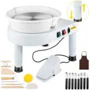 11" Pottery Wheel Machine with Foot Pedal & Tool Kit Ceramic Clay Spinner