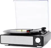 All-In-One Bluetooth Record Player - Black