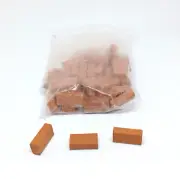 50 pc 1:16 Mini Miniature Real Bricks Blocks Model Build Arts Crafts Bricks RED