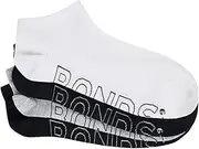 [Generic] 8 x Bonds Mens Logo Lightweight Low Cut White/Grey/Black Socks
