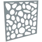 ProtectorAl 300-1200w x 300-1200h Silver Brushed/Gloss White Riverstone Unframed Composite Deco Panel
