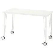 LAGKAPTEN / KRILLE desk, white, 120x60 cm