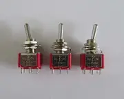 3x DPDT 3 Position ON OFF ON Guitar Mini Toggle Switch SALECOM Car/Boat Switches