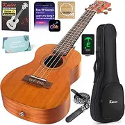 Kmise Professional Ukulele for Adult Beginner, Free Online Lesson 23 inch Concert Mahogany Ukelele with Kids Ukele Bundle Starter Kit Gig Bag Case, Strap, Tuner, Nylon Strings, Book, Uke Gift Choice