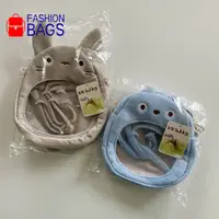 在飛比找蝦皮購物優惠-【Fashion bags】可愛卡通龍貓刺繡斜背包 透明PV