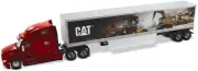 1:50 Peterbilt 579 Ultraloft Tractor with Cat Mural Trailers - Diecast Masters