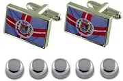 [Select Gifts] Shirt Dress Studs Galileia City Minas Gerais State Flag Cufflinks