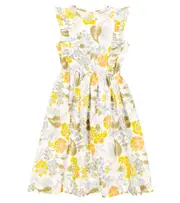 [The New Society] The New Society Gianni floral linen and cotton dress Y 10 multicoloured