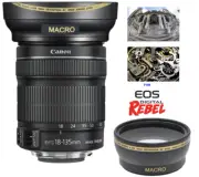 HD ULTRA WIDE ANGLE P MACRO LENS FOR EF-S18-135mm f/3.5-5.6 IS USM W STABILIZER