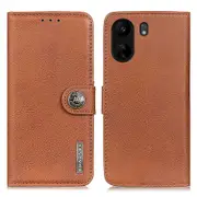 KHAZNEH For Xiaomi Redmi 13C/Poco C65 4G Case Cowhide Texture Stand Wallet Smartphone Cover