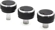 uxcell 3Pcs Black Air Conditioning Heater Panel Control Switch Knob for Mazda 2