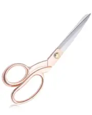 Professional Heavy Duty Tailor Scissors Gold Stainless Steel Ribbon Cutting S...