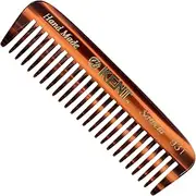 Kent 93T Beard Comb for Men - Wide Tooth Comb Ideal for Mustache and Beard Grooming, Perfect For Facial Hair Care, A Small Pocket Travel Essential, Detangling Aid