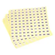 10Pcs 1 to 100 Number Stickers Number Label Self Adhesive 20mm/0.8"