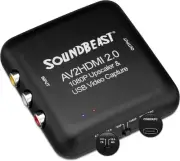 SoundBeast AV to HDMI Converter & Recorder 2.0 - RCA Composite 1080P...