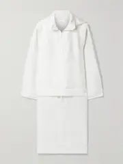 [The Row] The Row - Milvran Convertible Linen-blend Jacket - Ivory - small small Ivory