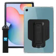 Armor-X (ZXS Series) -Clear Protective Case for Samsung Galaxy Tab S6 Lite (SM-P61x) Tablet with Handstrap & Kickstand -This Model Support tthe Armox-X X-Mount [ZXS-SS-P610]