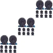 3sets 10pcs Mini Water Wheel Model Ornament for Micro Landscape Decor DIY Fountain Prop for Desktop and Bookshelf Exquisite Design Portable Waterfall Fountain Decoration 10pcs*3