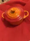 LE CREUSET MINI COCOTTE Red/Orange NEW