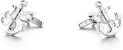 [Longcreek] Anchor Cufflinks for Men, USN Anchor, Cufflinks, Anchor Nautical Vikings, Anchor Sailor Shirt, Tuxedo Cufflinks, Silver Cufflinks, Vintage Punk Rock Cufflinks, NO, No, No