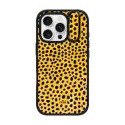 iPhone 16 Pro Impact Ring Stand Case MagSafe Compatible Cheetah pattern by Arual