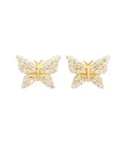 Suzy Levian 14K 0.35 ct. tw. Diamond Butterfly Studs