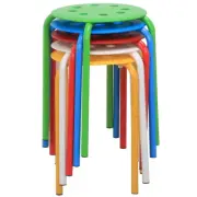 Plastic Nesting Stacking Bar Stools 17.3" Height 5 Pack 510992 Stackable Seats