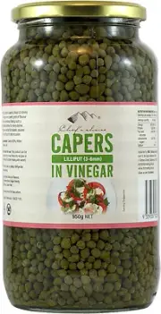 Capers Lilliput 3-6Mm in Vinegar, 950 G