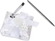 VILLFUL Elegant Western Style Wedding Signature Pen Stand Party Pen Holder Big Bowknot for