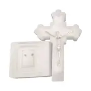 Catholic Cross with LED Light Religious Christian Standing Crucifix Church Home