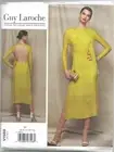 Vogue Sewing Pattern 1589, Guy Laroche Front Drape Dress Size 6 - 14, New