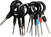 11 Pcs Car Terminal Removal Tool Kit: Aluminium Alloy Wire Pin Extractor Set for Car Harness and Household Appliance Depinning Tool