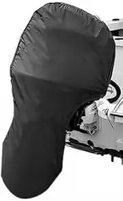 Outboard Motor Cover -Trailerable Full Boat Motor Cover Waterproof Heavy Duty Oxford Fabric Outboard Engine Covers with Zipper, Fits 100-150HP Motor (Entirety 100-150HP)