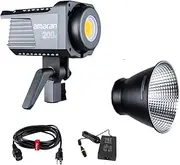 Aputure Amaran 200D LED Video Light, 5600K CRI95+ 250W Bowens Mount Lighting for YouTube Video Recording, Wedding, Outdoor Shooting, Portrait, Video Shooting, Interview