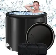 Ice Bath Cold Plunge Tub - 90 Gallon Ice Bath Tub for Athletes, Portable Cold Water Plunge Tub for Recovery & Relaxation - Multi-Layered Ice Cold Pod for Water Therapy